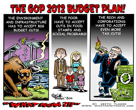 Budget, Budget Cuts, Medicare, Medicaid, Paul Ryan, Budget, Kinsley Opinion, The Path To Prosperity,GOP,environment,infrastructure,EPA,food stamps,rich,corporations,political cartoons,corporate welfare,jobs,tax cuts