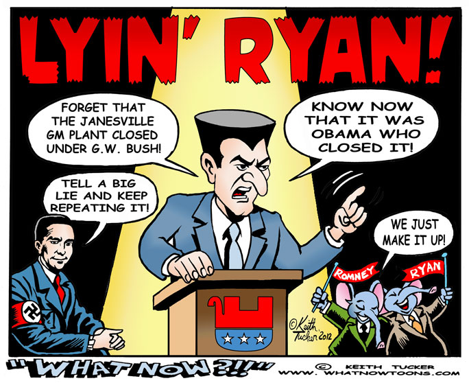 Republican Party , Elections 2012 , Paul Ryan , David Gergen , Jonathan Bernstein , Michael Tomasky , Lyin Ryan , Paul Ryan Speech, Gop Convention 2012 , Politics News, Joseph Goebbels big lie,