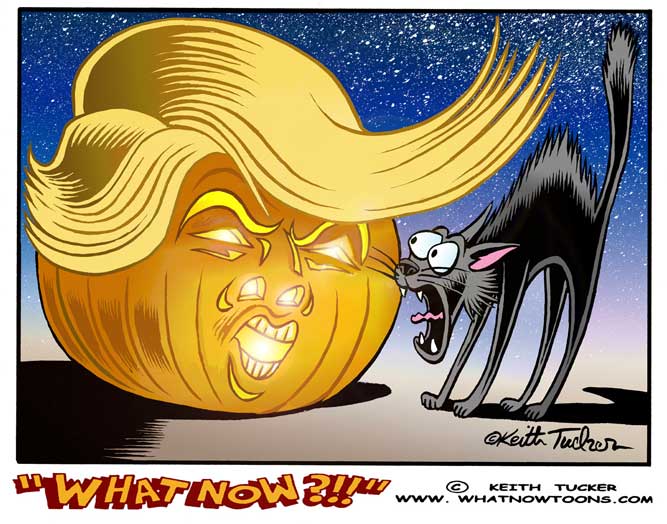 Scary Pumpkin, trump 2016, trumpkin,trump Halloween, trump for president, trump news,anti trump, big mouth trump, trump cartoons, Halloween 2015, loudmouth trump,