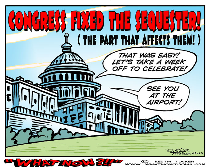 Air Travel Delays, Congress Sequester, Ed Pastor, Peter Welch, Tom Latham, Air Traffic Controllers, Faa, Faa Furloughs, Faa Furloughs Congress, Faa Sequestration, sequester, Sequestration, Politics News, political cartoons, congress cartoons, GOP, Democrats