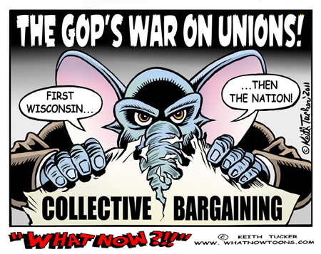 Wisconsin`s war on unions,GOP, Republicans,labor,unions,collective bargaining,Tea Party,  Governor Scott Walker, Municipal Employment Relations Act, State Employment Labor Relations Act, National Guard,CHILD CARE LABOR RELATIONS,labor cartoons