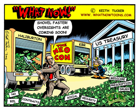 Bush and Cheney do take-out `Halliburton Style`  